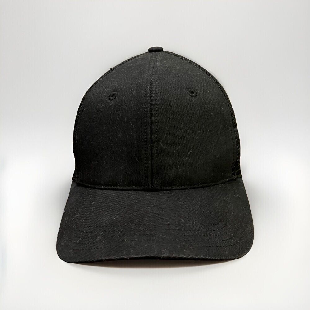 Carhartt Mens Black Blank Adjustable SnapBack Trucker Hat Baseball Cap